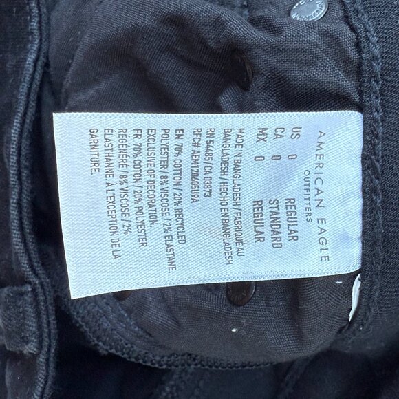 American Eagle Black Festival Flare Jeans size 0 Regular - Picture 5 of 5
